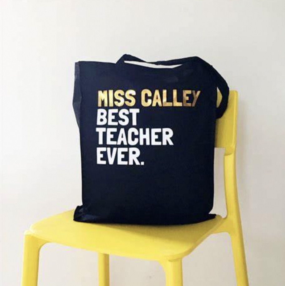 best teacher tote bags
