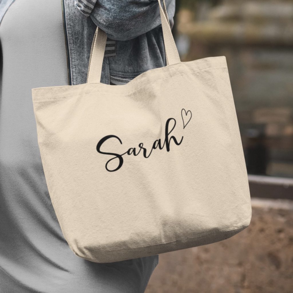 custom embroidered tote bags