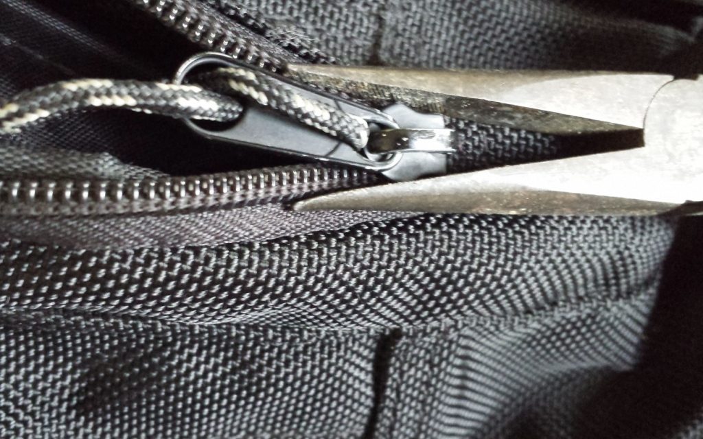 broken backpack zipper