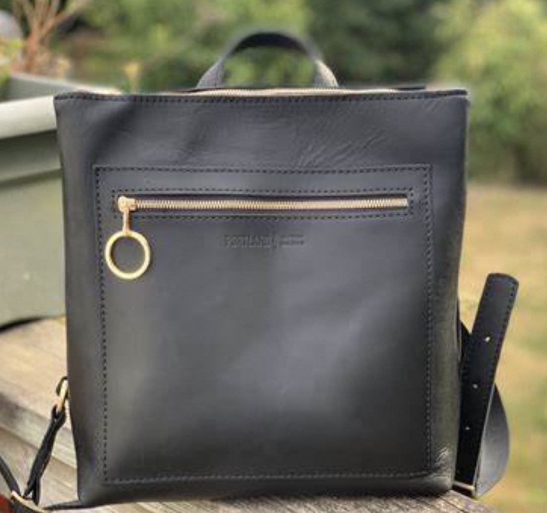 portland leather tote backpack