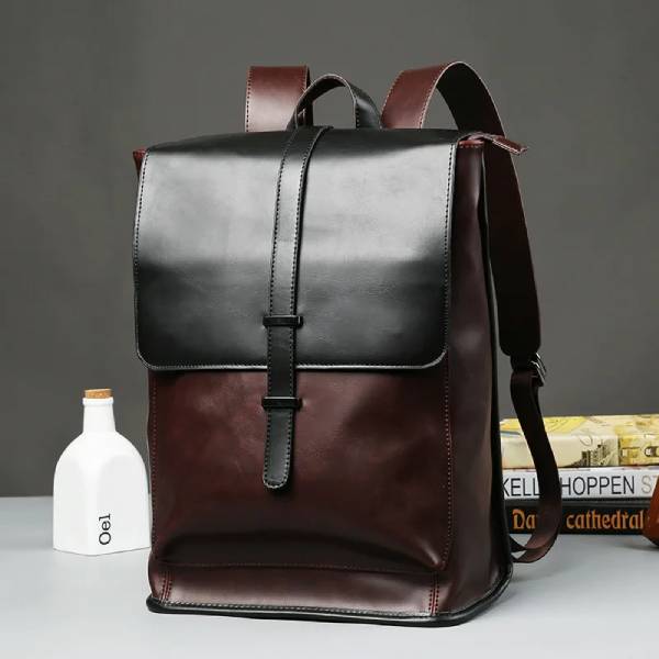 mini leather backpack for men