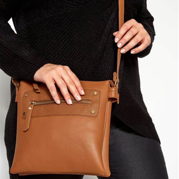 zipper crossbody bag