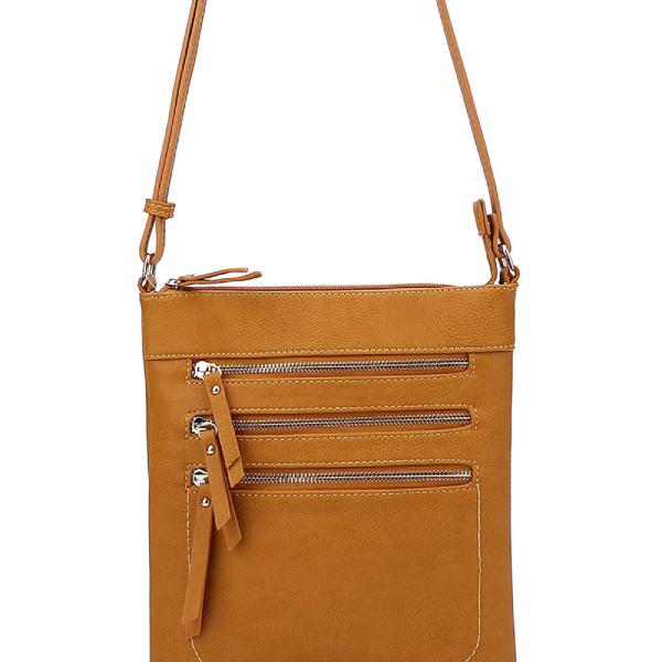 zipper crossbody bag