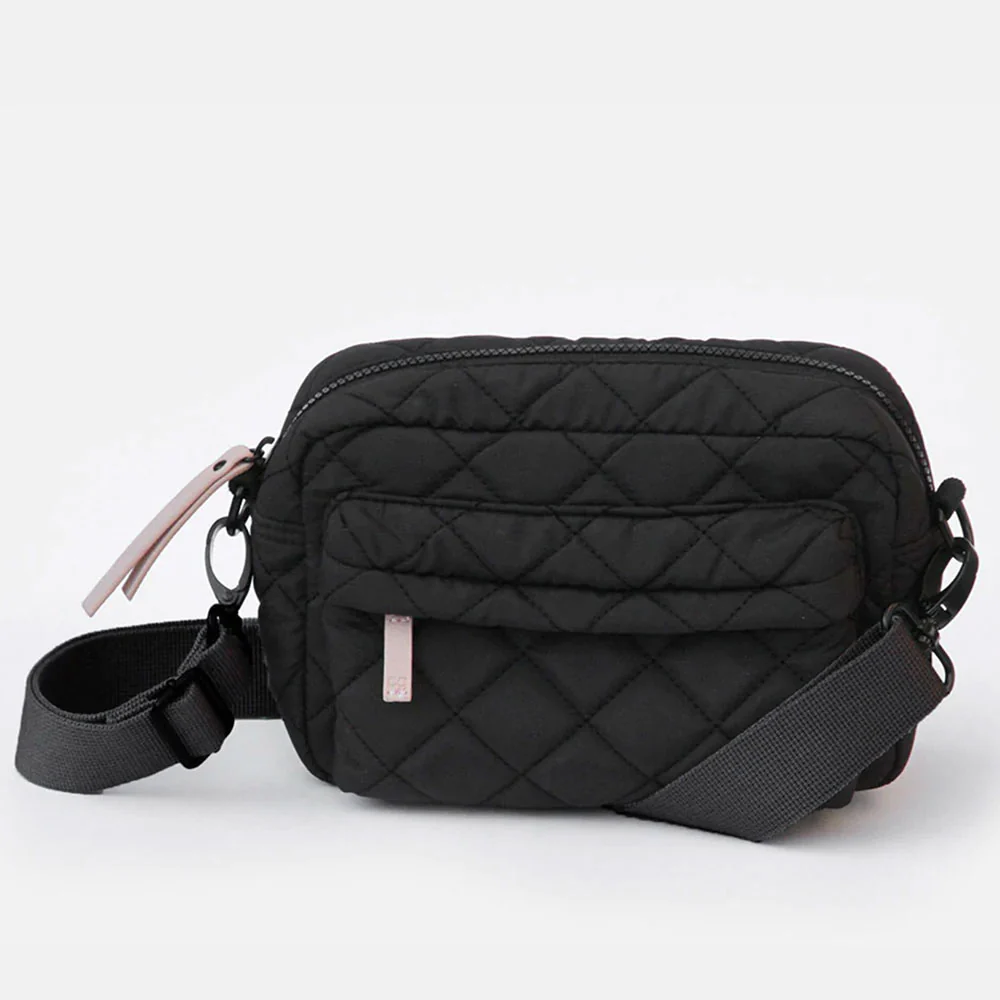 all black crossbody bag