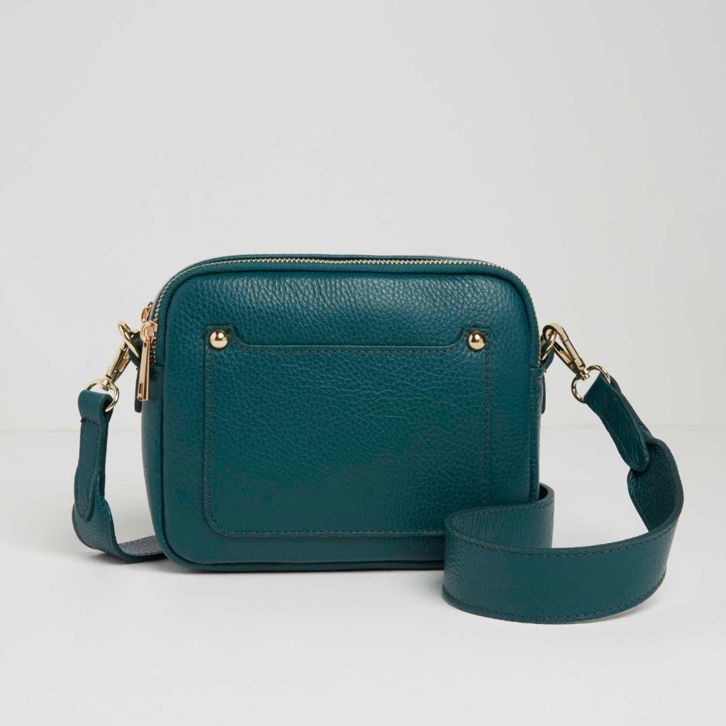 teal crossbody bag